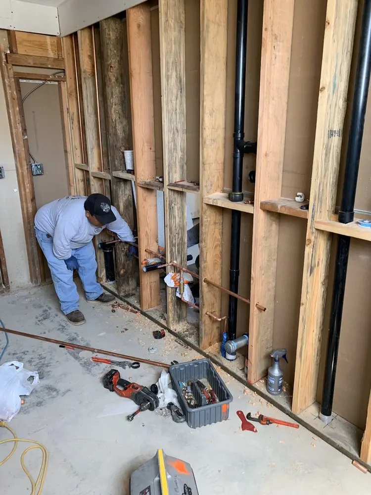 Commercial rough-in plumbing for Trenchless Sewer Repair in New Hope